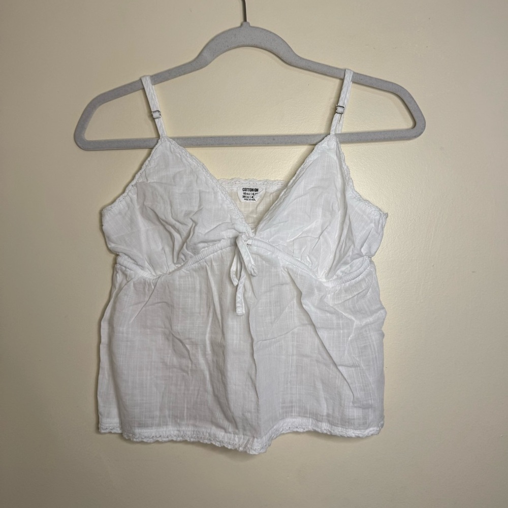 Cotton On Lace Cami White Top